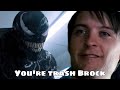 Bully Maguire vs Venom. Tobey and Venom are talking to each other.