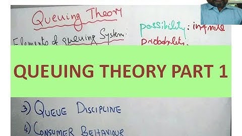 QUEUING THEORY PART 1 #LearnSTATISTICS with Venugopalan.P.K