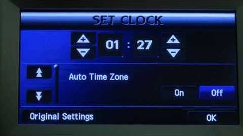 CX9 Digital Clock with Navigation System