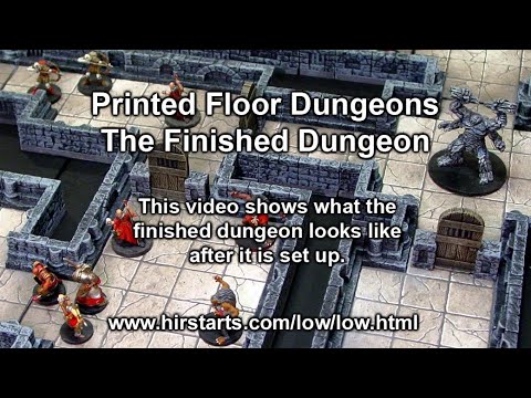 The Finished Printed Floor Dungeon - YouTube