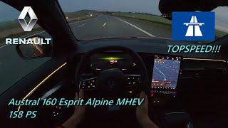 2023 Renault Austral 160 Esprit Alpine MHEV 158 PS NIGHT POV DRIVE TOPSPEED WÜRZBURG (60 FPS)