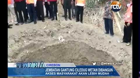 Jembatan Gantung Ciledug Wetan Dibangun