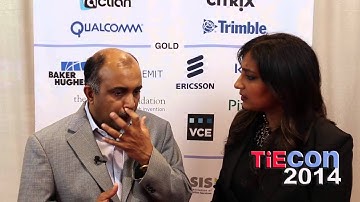 TiECon 2014 TIE50: A.G.K. Karunakaran of Multicore Ware at Media Lounge with Kiran Malhotra