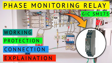Ⓜ️Phase Monitoring Relay | Working & Protection | GIC SM 175 | Phase Failure & Sequence Relay...