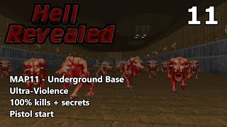 Doom II: Hell Revealed - MAP11 (Underground Base) - Ultra-Violence 100%