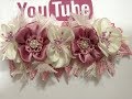 2 sencillas flores en Tiara para bebe VIDEO No.661 Creaciones Rosa Isela
