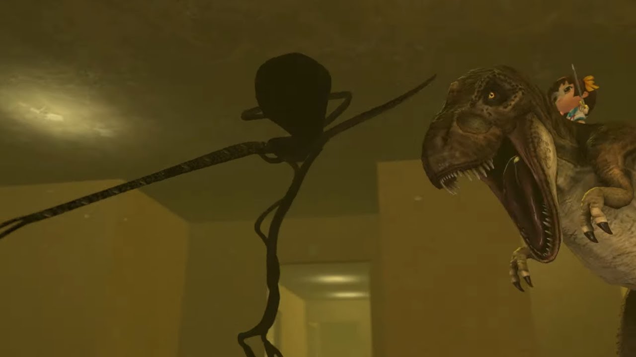 T-Rex vs The Backrooms