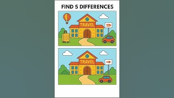 Find five differences | test you eyes| iq level|#puzzle #visualpuzzle #brainteaser #challenge