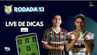 LIVE DE DICAS CARTOLA | RODADA 13