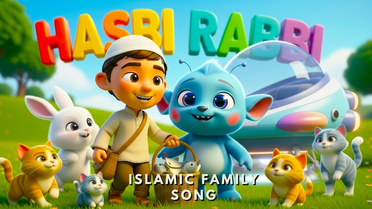 Hasbi Rabbi | Kids Islamic Song | Cute Blue Alien Story & Zikir for Children