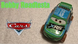 Mattel Disney Pixar Cars Diecast Xrs Mud Racing Bobby Roadtesta Carbon Cyber Review.