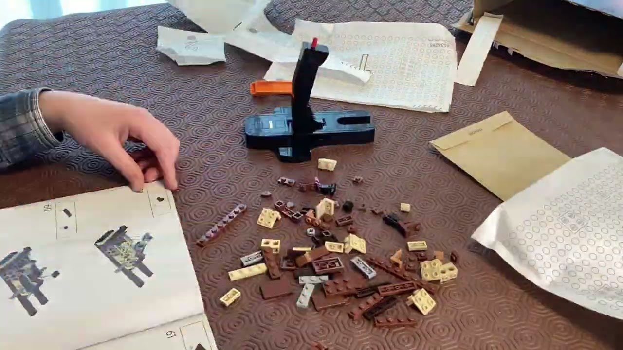 Construção do Lego - Leonardo da Vinci - Flying Machine (10363)