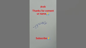 #arsh #calligraphy #signature #autograph #handwriting #viral #trending 🥰