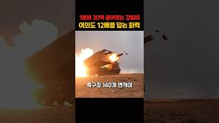 1분에 30억 쏟아붓는 강철비, 여의도 12배를 덮는 화력