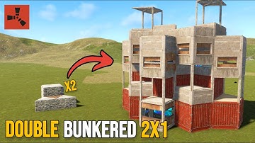 The *Best* Double Bunkered Solo/Duo Base in Rust (PC + Console Rust)