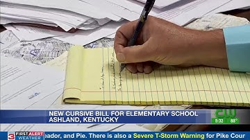 New bill requires all elementary school grades to learn cursive in Kentucky