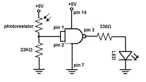 Automatic Light Using NAND GATES