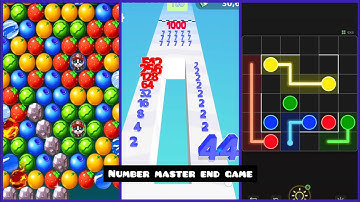 number master vs bubble shooter vs connect dots all level puzzle game #bubbleshooter #connectdots 3