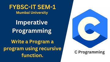 C Programming Tutorial: Recursive Function Example | Imperative Programming (Code Mavericks)