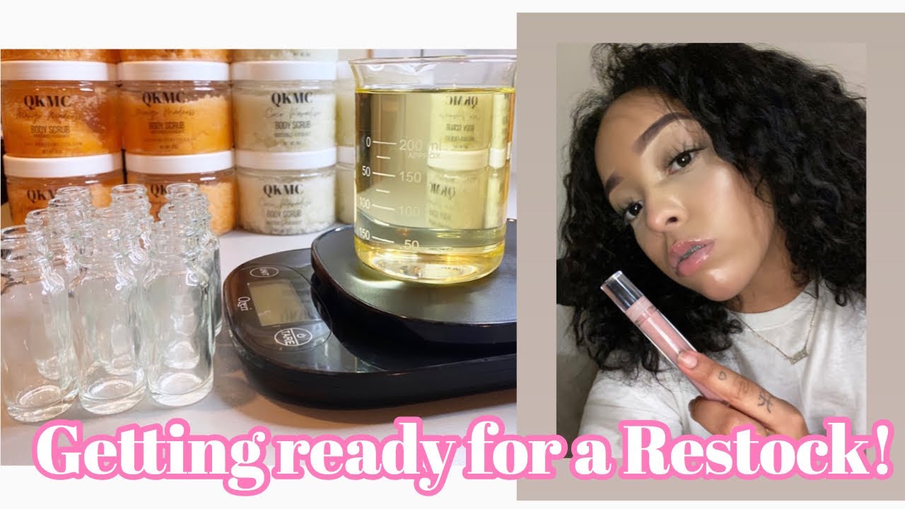 GETTING READY FOR A RESTOCK|WATCH ME FILL PRODUCTS|LIFE OF A ENTREPRENEUR