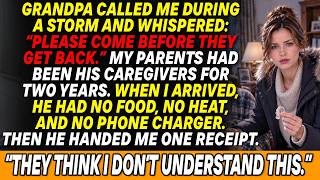 I Found Grandpa Freezing In The Dark While My Parents Were Away — He Handed Me What They Missed