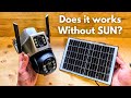 Does Outdoor Solar Camera CCTV Works when there's no SUN? in Night & Winter Time . V380 Pro Camera