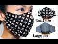 New design - 7 Dart Breathable Face Mask Tutorial｜DIY Free Printable Mask｜Large & Small Size