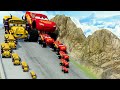 Big & Small Monster Truck McQueen vs Big & Small Miss Fritter vs DOWN OF DEATH - BeamNG.drive