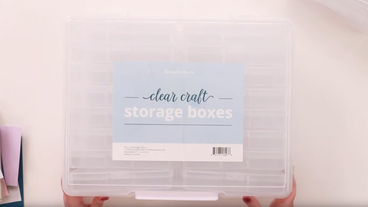 Clear Craft Storage Box Set