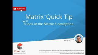 Matrix Navigation Menu