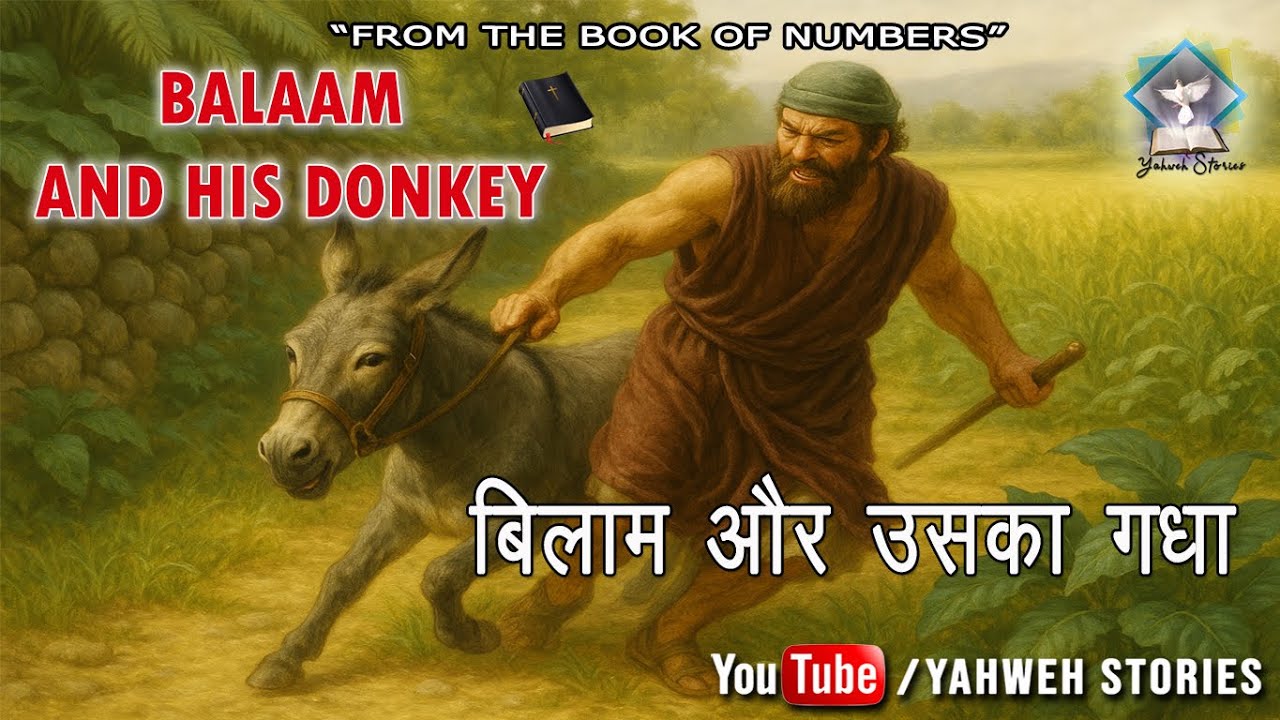 BALAAM AND HIS DONKEY (In Hindi) I YAHWEH STORIES I बिलाम और उसका गधा