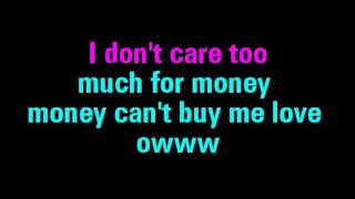 Can't Buy Me Love Karaoke The Beatles - You Sing The Hits chords