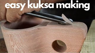 Making Easy Kuksa on a Lathe! Easy and Practical - Woodturning