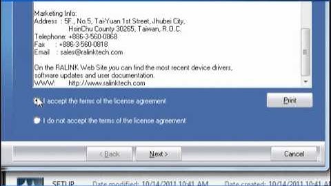 Procedure on how to install WU-NETA-001-R (WIRELESS-N USB NETWORK SDAPTER) in Windows 7