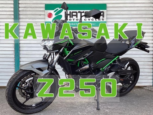 カワサキ Kawasaki Z250 エンジン音 走行わずかの現行モデル