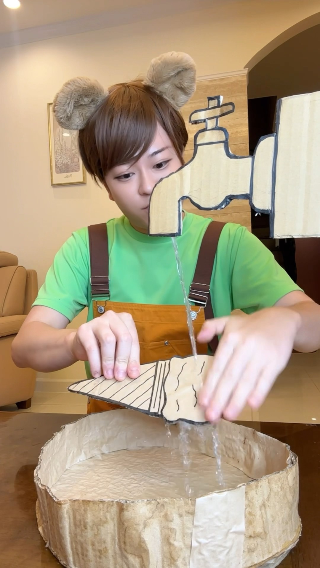 WASH CARDBOARD ICE CREAM！#asmr