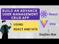 How to Create a CRUD App in React with Tailwind CSS Full Guide | React Project