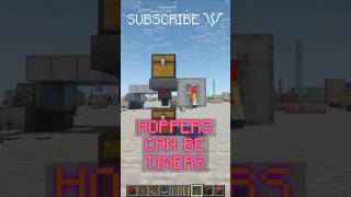How to create a TIMER using HOPPERS and ITEM FLOW! | Redstone with PsiVolt #minecraft #redstone