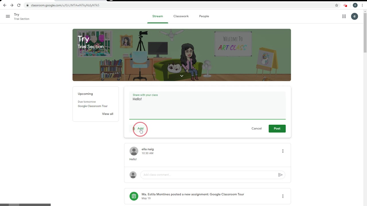 Parts of Google Classroom - The Stream - YouTube