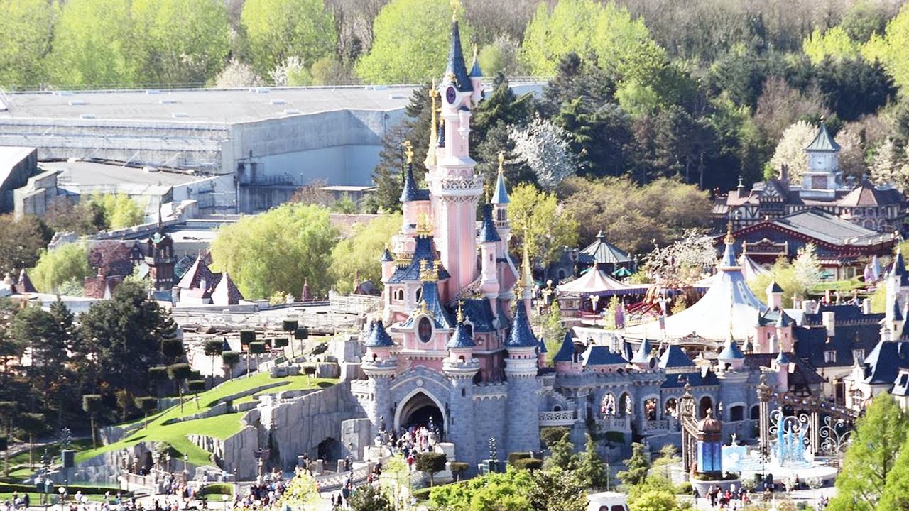 chateau disneyland paris PanoraMagique Balloon Ride High Above Disneyland Paris FULL Experience, Characters In Flight