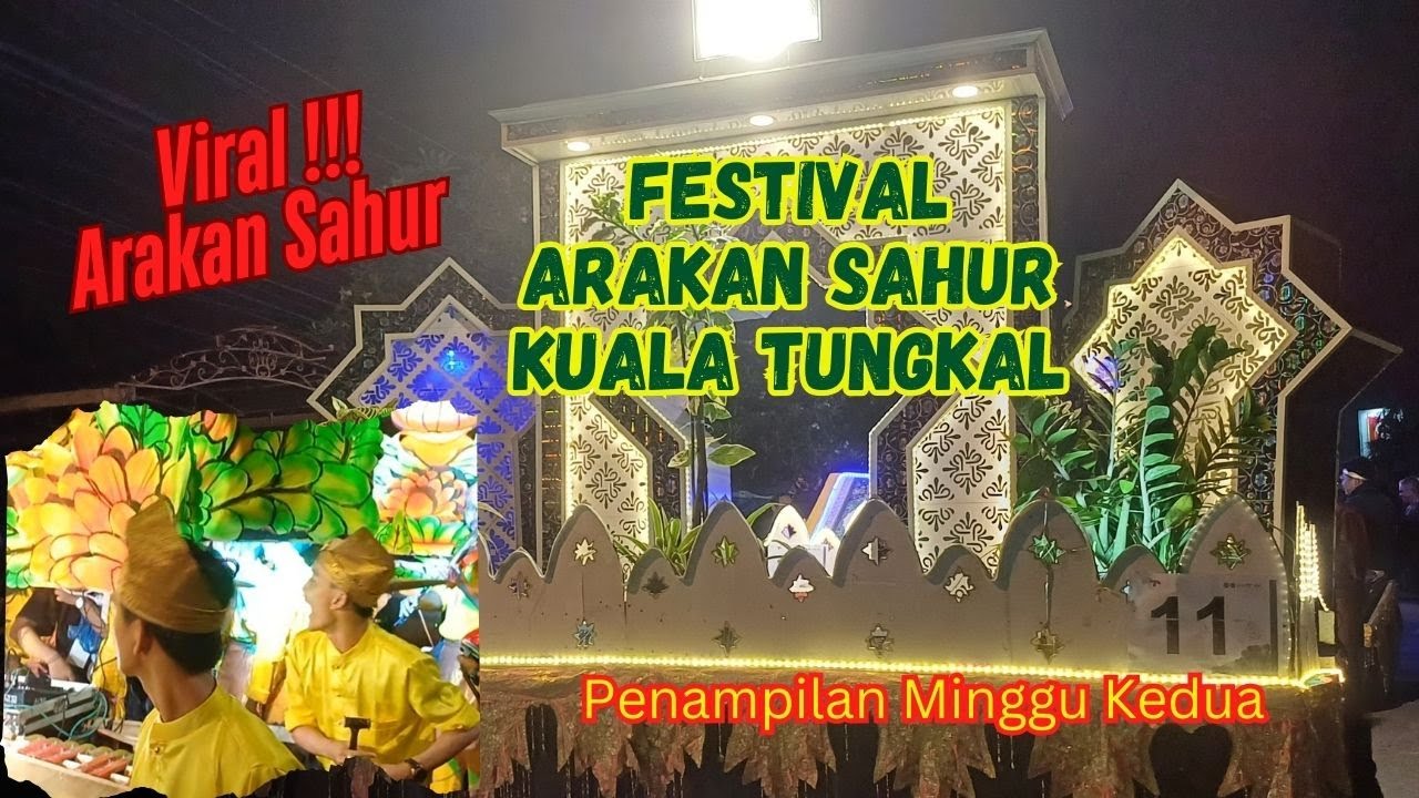 Viral !!!  Arakan Sahur Kuala Tungkal 2025 Malam Minggu Kedua #arakansahur #kualatungkal #karnaval