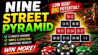 🔥 9 STREET PYRAMID Roulette Strategy! | Can This System Beat the Wheel 🎰