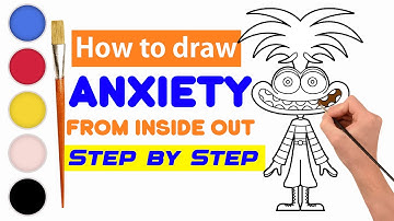 Drawing Anxiety from Inside Out 2 Step by Step