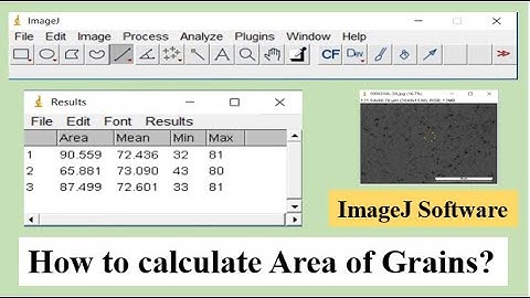 How to calculate Grain Area using ImageJ Software? || Grains area by Microscopic images