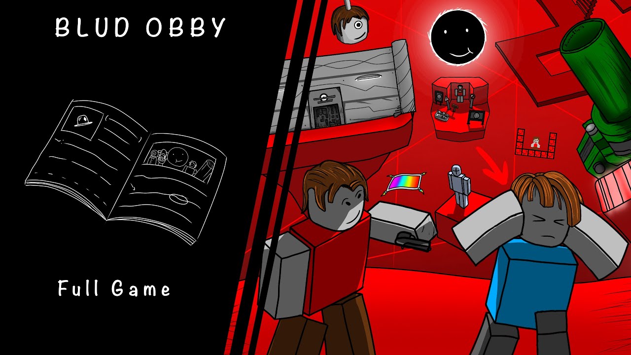 BLUD OBBY: Full game + All Blud Badges (Guide)