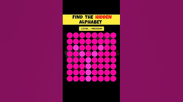 Find The Hidden Alphabet ! | Eye Test Puzzle and Riddles | #shorts #paheliyan #viral