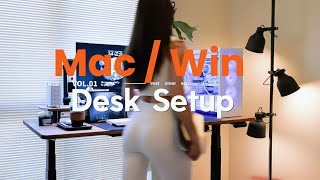 High-quality Dual System Desk setup！Mac mini M4+Windows for Work and Games