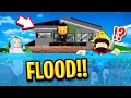 We Stopped a GIANT FLOOD in Roblox BROOKHAVEN RP!!