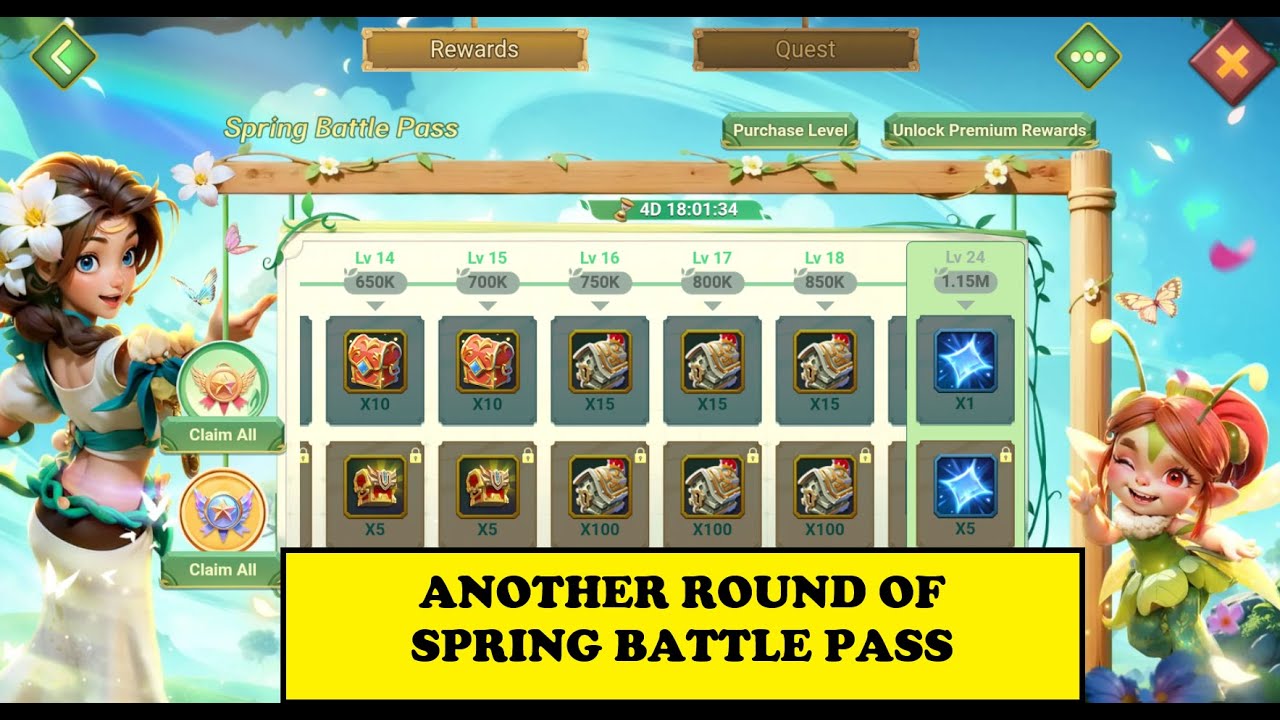Lords Mobile - ANOTHER ROUND OF SPRING BATTLE PASS IS HERE - Easy F2P ...