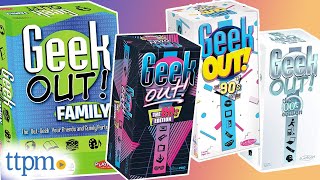 GEEK OUT! Family, 80's, 90's, and 00's Editions Games Instructions + Review!